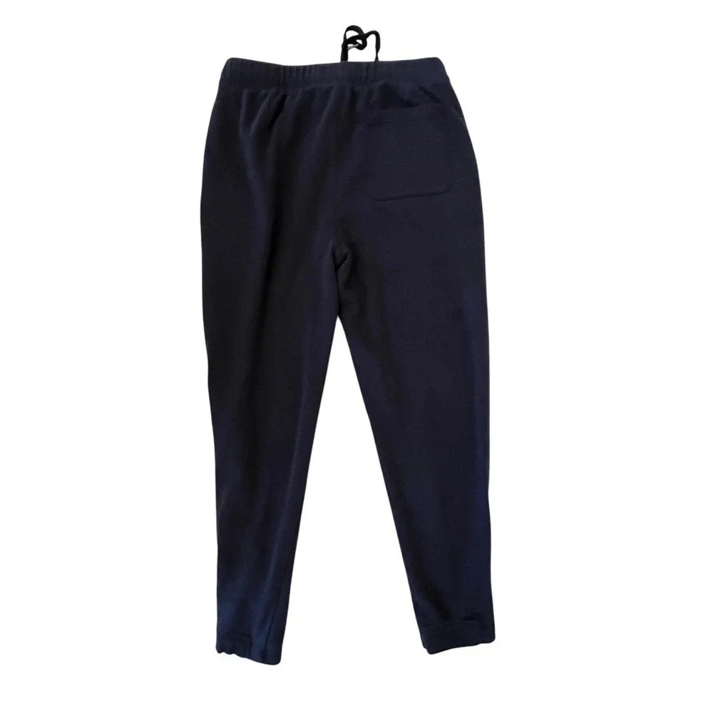 Eddie Bauer Lounge Mens Large Navy Blue Cotton‎ Blend Fleece Jogger Sweatpants